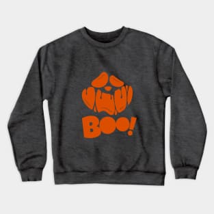 Groovy Ghost Spooky Season | Boo Horror Face Happy Halloween Crewneck Sweatshirt